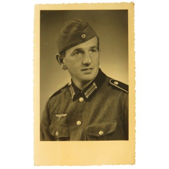 Portret van Wehrmacht-soldaat in M ​​36 Tunic- Hans Wiesinger. Espenlaub militaria